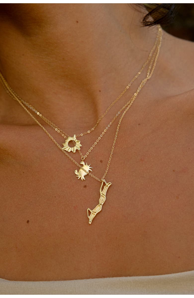 MUNS Verano Necklace, Alternate, color, Gold Vermeil