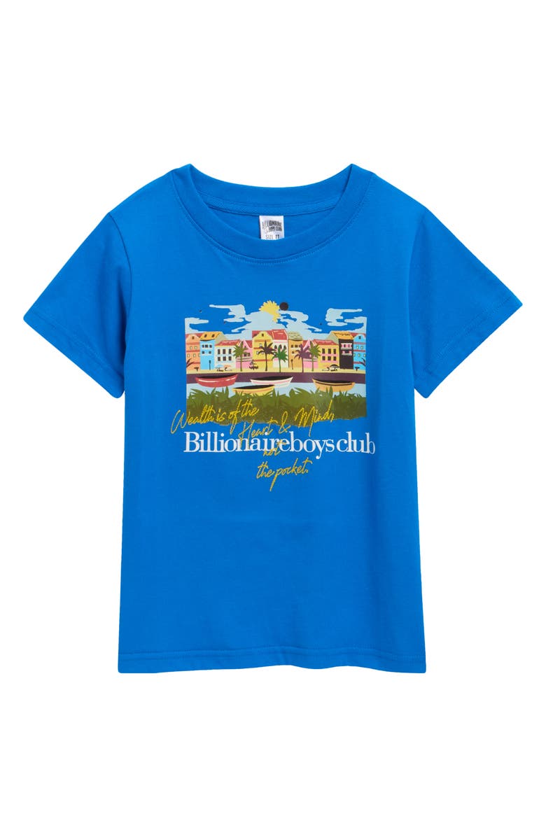 Billionaire Boys Club Kids' Greetings Graphic T-Shirt, Main, color, Sky Diver