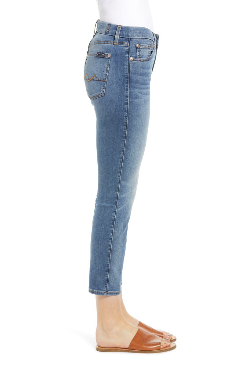 7 For All Mankind <sup>®</sup> b(air) Kimmie Crop Slim Jeans, Alternate, color, 