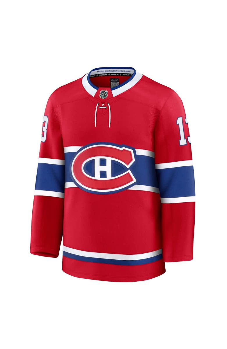 FANATICS Men's Fanatics Cole Caufield Red Montreal Canadiens Home Premium Jersey, Alternate, color, Red