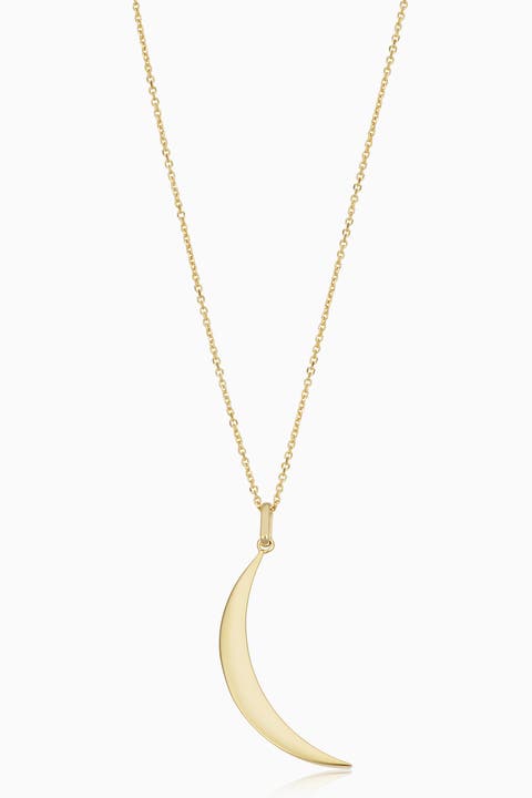 14K Gold Bella Luna Pendant Necklace