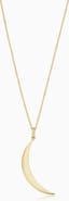 Oradina 10K Gold Bella Luna Pendant Necklace