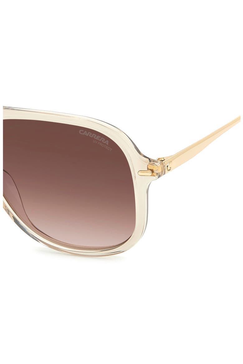58mm Navigator Sunglasses, Alternate, color, NUDE/ BROWN GRADIENT