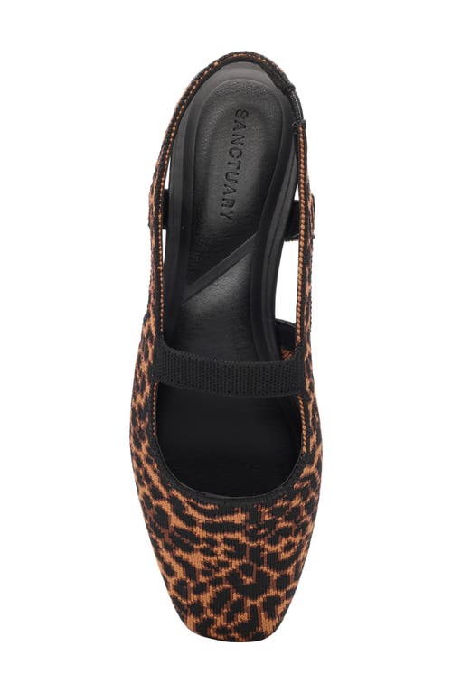Sanctuary Klara Slingback Flat In Animal Print