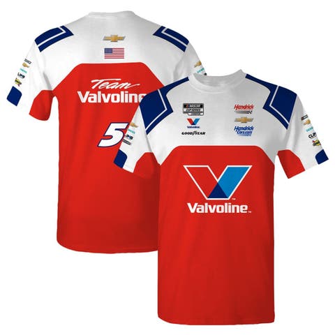 Men's Hendrick Motorsports Team Collection  Red Kyle Larson Valvoline Uniform T-Shirt
