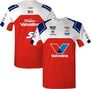 HENDRICK MOTORSPORTS TEAM COLLECTION Men's Hendrick Motorsports Team Collection  Red Kyle Larson Valvoline Uniform T-Shirt