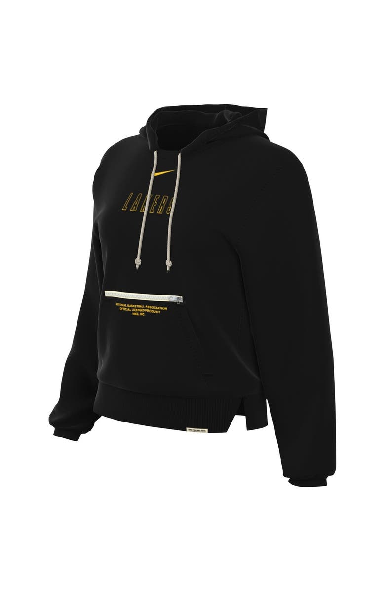 Nike Women's Nike Black Los Angeles Lakers Courtside Standard Issue Performance Pullover Hoodie, Alternate, color, 