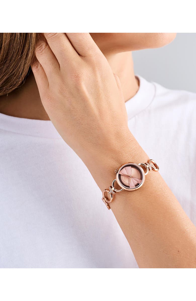 Ted Baker Lilabel Bracelet Watch, 28mm, Alternate, color, Rose Gold