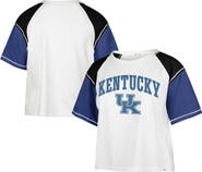'47 Women's '47 White Kentucky Wildcats Serenity Gia Cropped T-Shirt