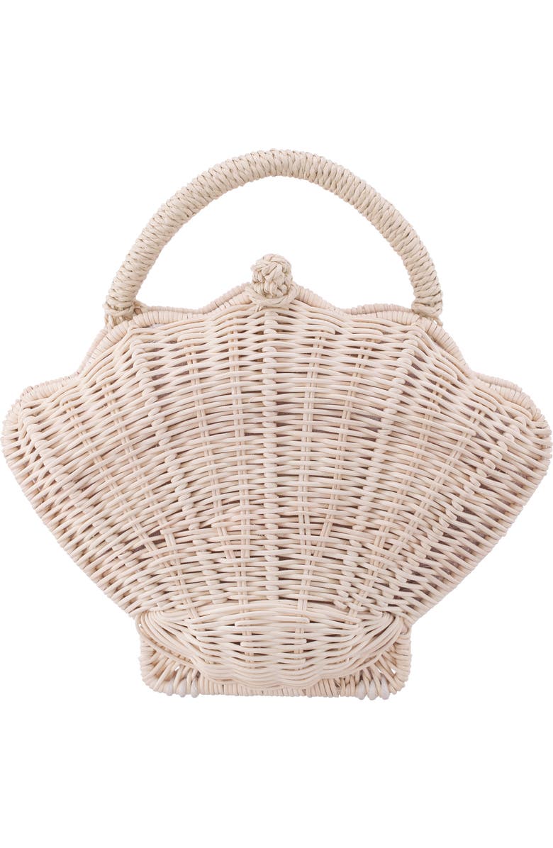 Nina Shelly Rattan Top Handle Bag, Main, color,