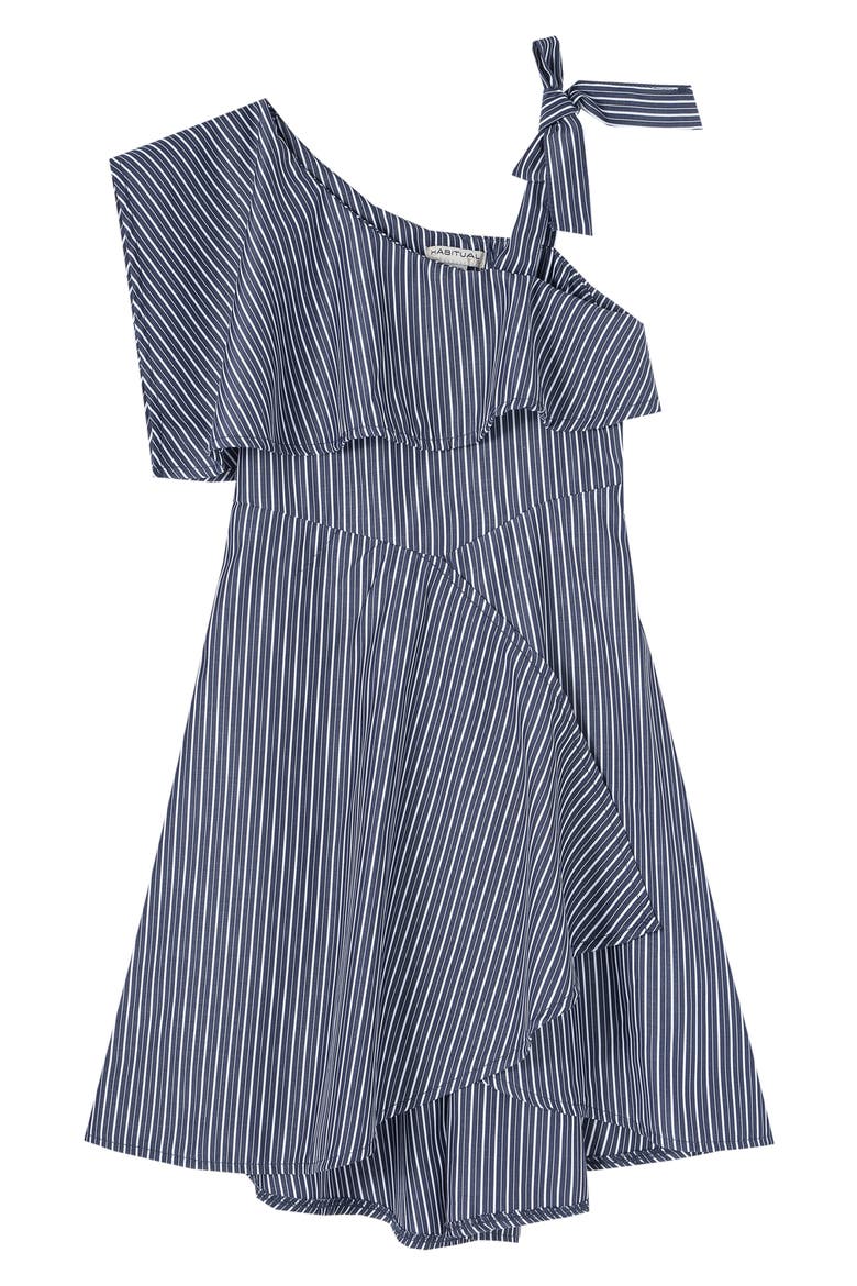 Kids' Asymmetrical Dress, Main, color, NAVY
