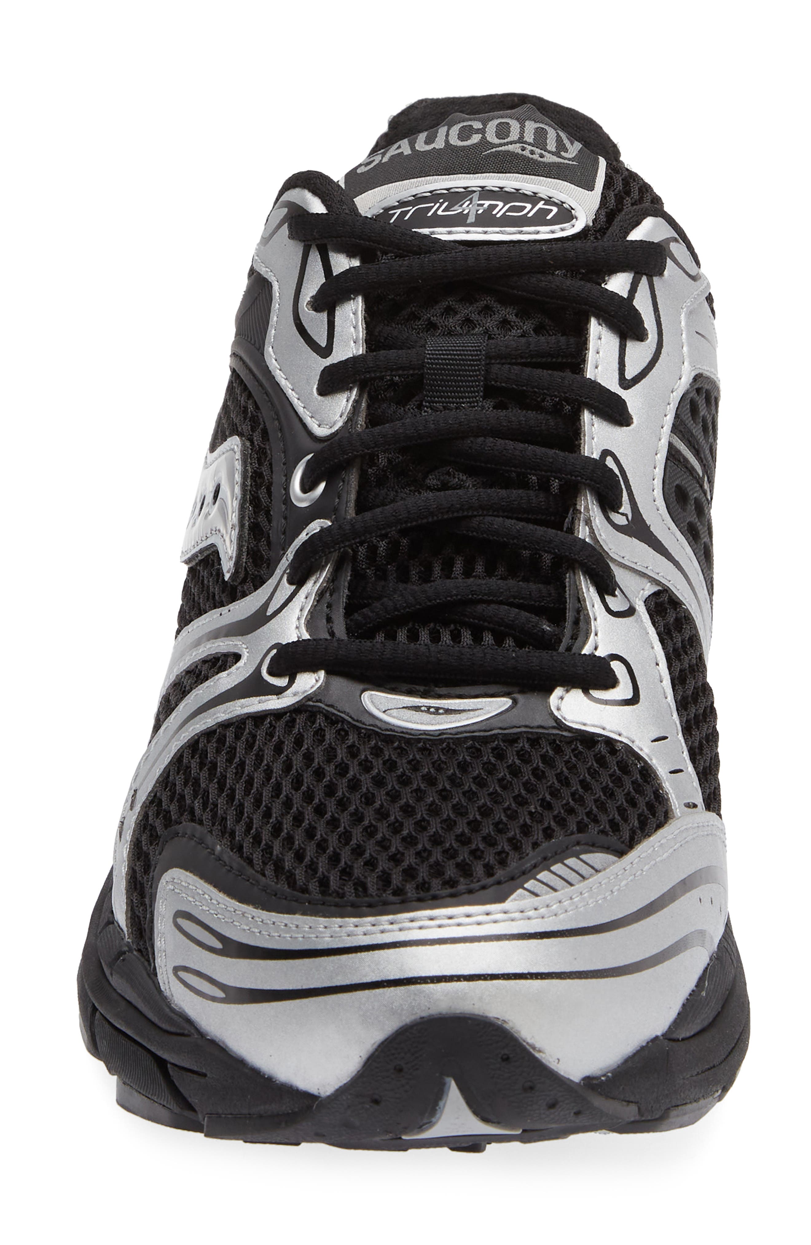 Saucony ProGrid Triumph 4 Sneaker, Alternate, color, Black/ Silver