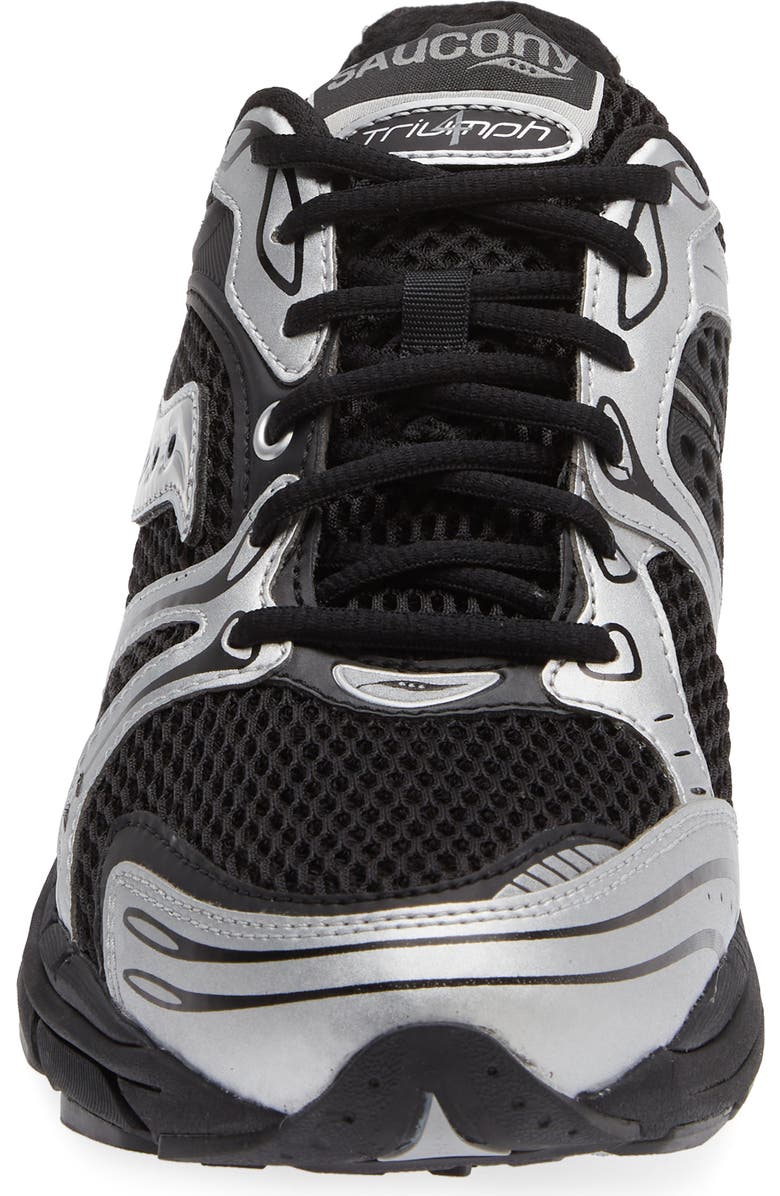Saucony ProGrid Triumph 4 Sneaker, Alternate, color, Black/ Silver