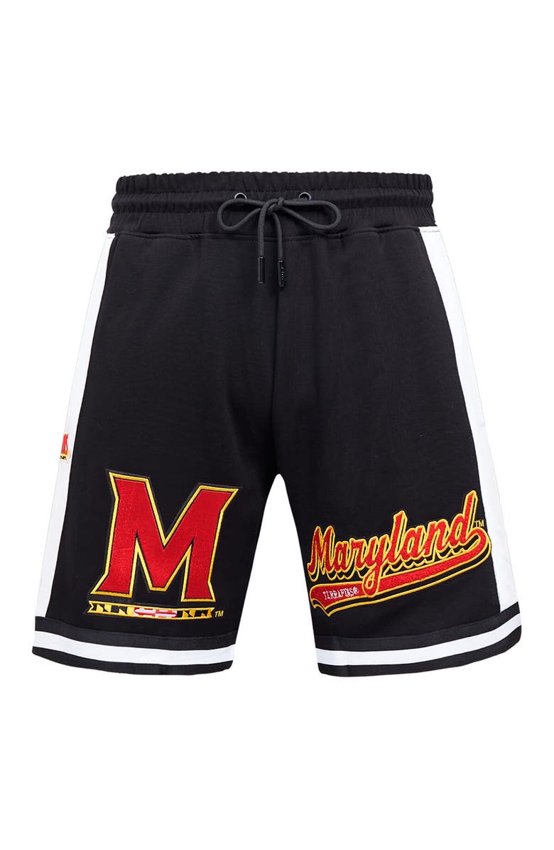 PRO STANDARD Men's Pro Standard Black Maryland Terrapins Script Tail DK 2.0 Shorts, Alternate, color,
