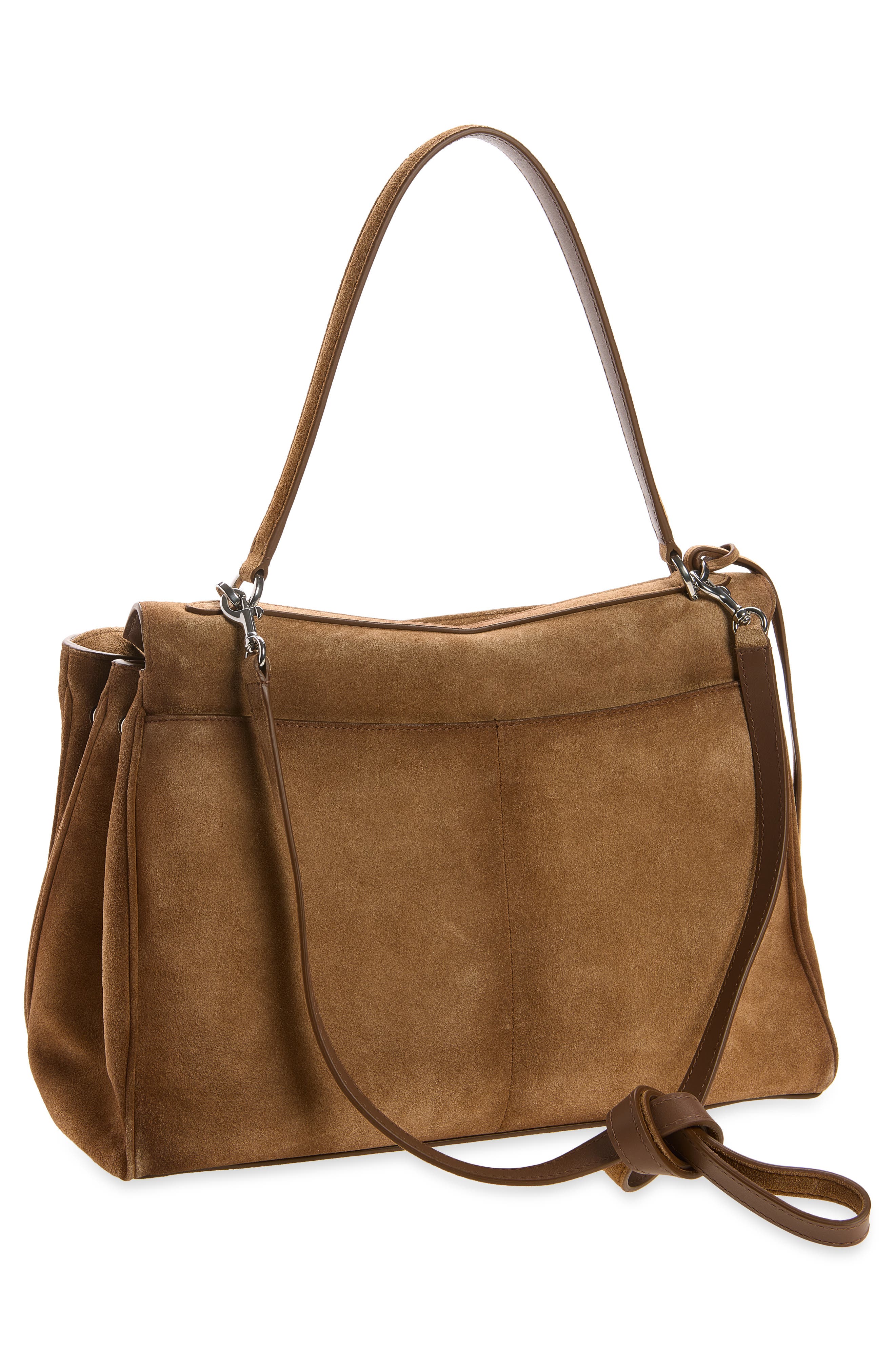 Medium Rodeo Suede Shoulder Bag, Alternate, color, 2533 CAMEL