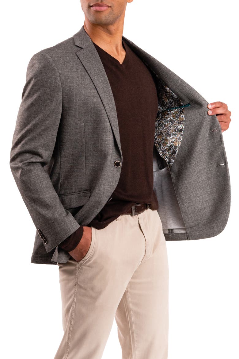 Brown Solid Sport Coat, Alternate, color, BROWN