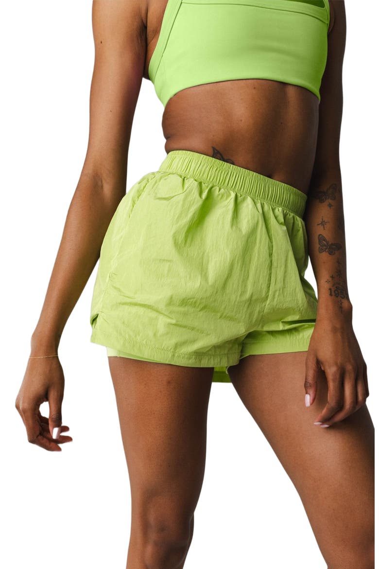 Surface Run Short, Alternate, color, Lime