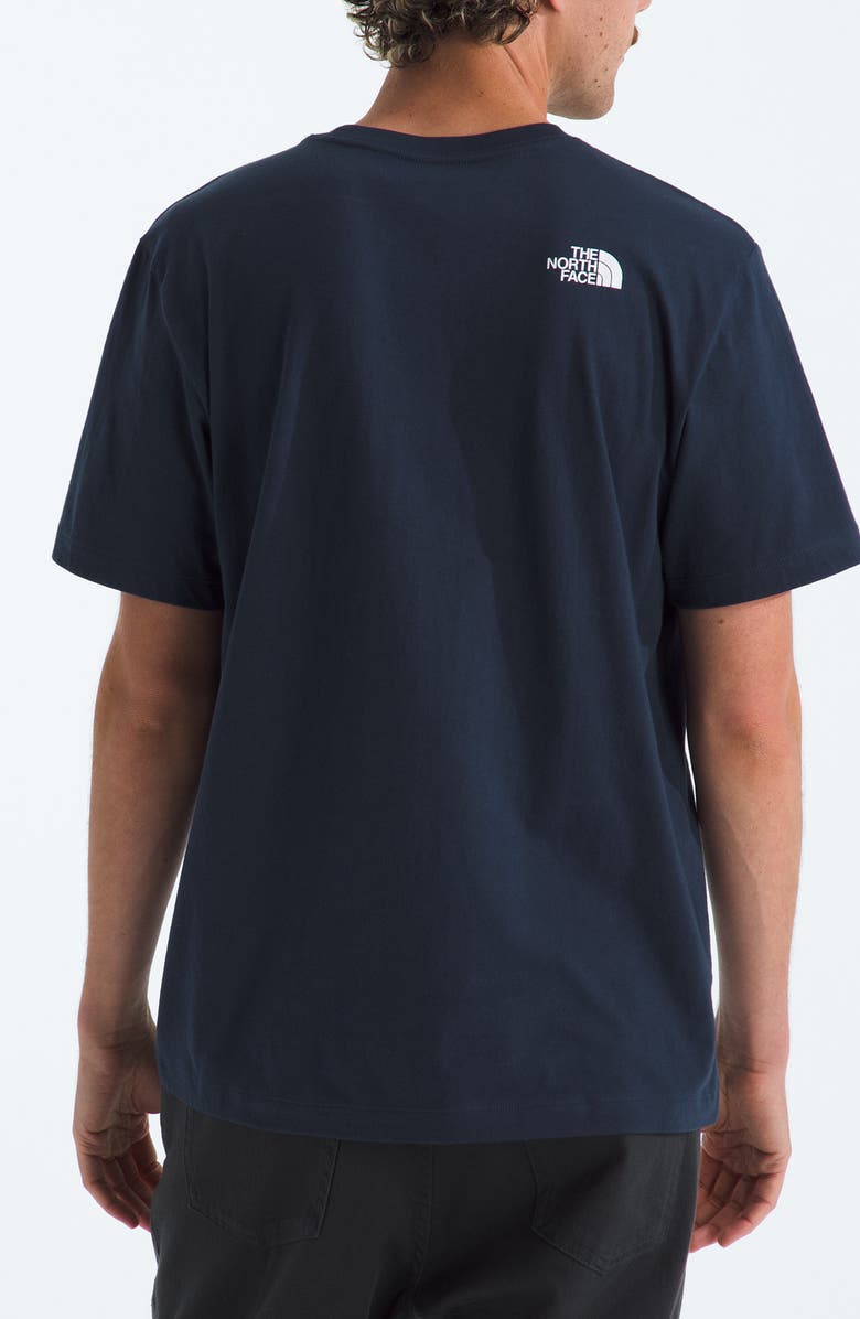 The North Face Evolution Half Dome Cotton Graphic T-Shirt, Alternate, color, Summit Navy/ Tnf White