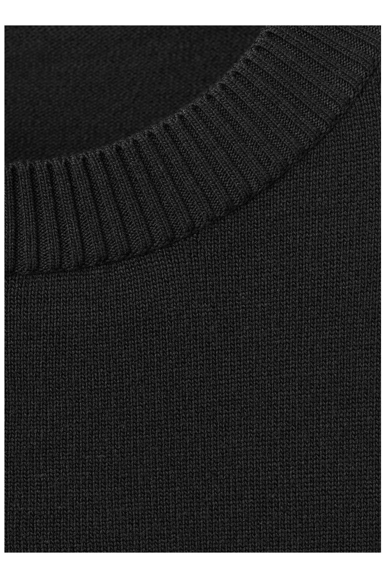 Mixed Media Sweater, Alternate, color, BLACK