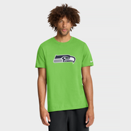 Nike Men's Nike Neon Green Seattle Seahawks Essential Logo T-Shirt