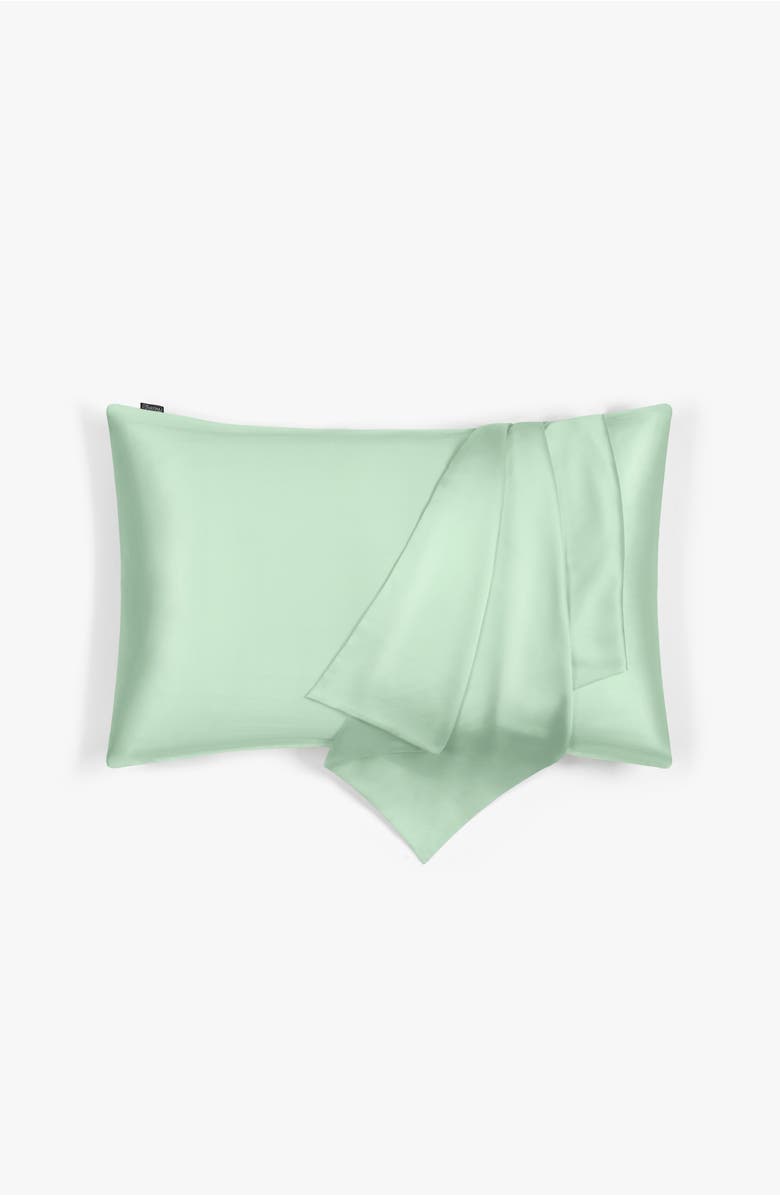 Lilysilk LILYHERB<sup>®</sup> Mint Silk Pillowcase, Alternate, color, Green