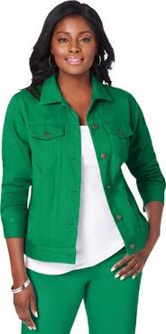 Jessica London Classic Cotton Denim Jacket