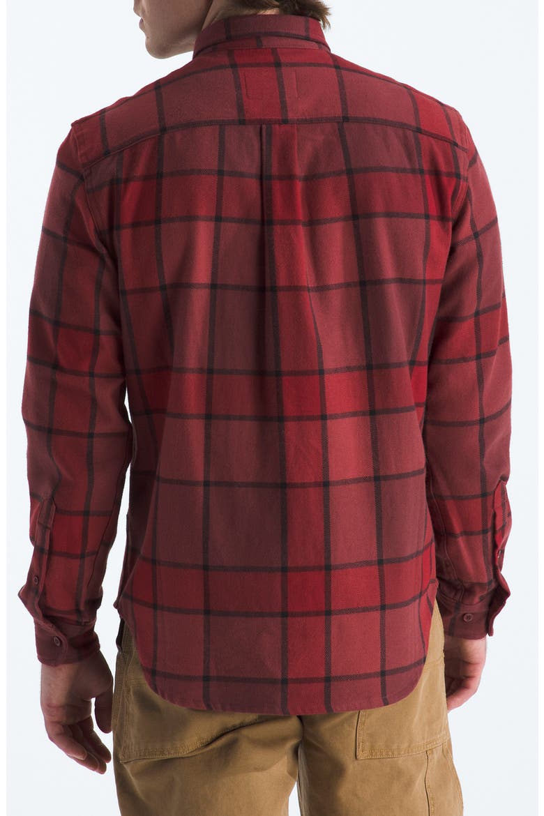 Arroyo Plaid Cotton Flannel Button-Up Shirt, Alternate, color, SUMAC MACRO SMALL PLAID