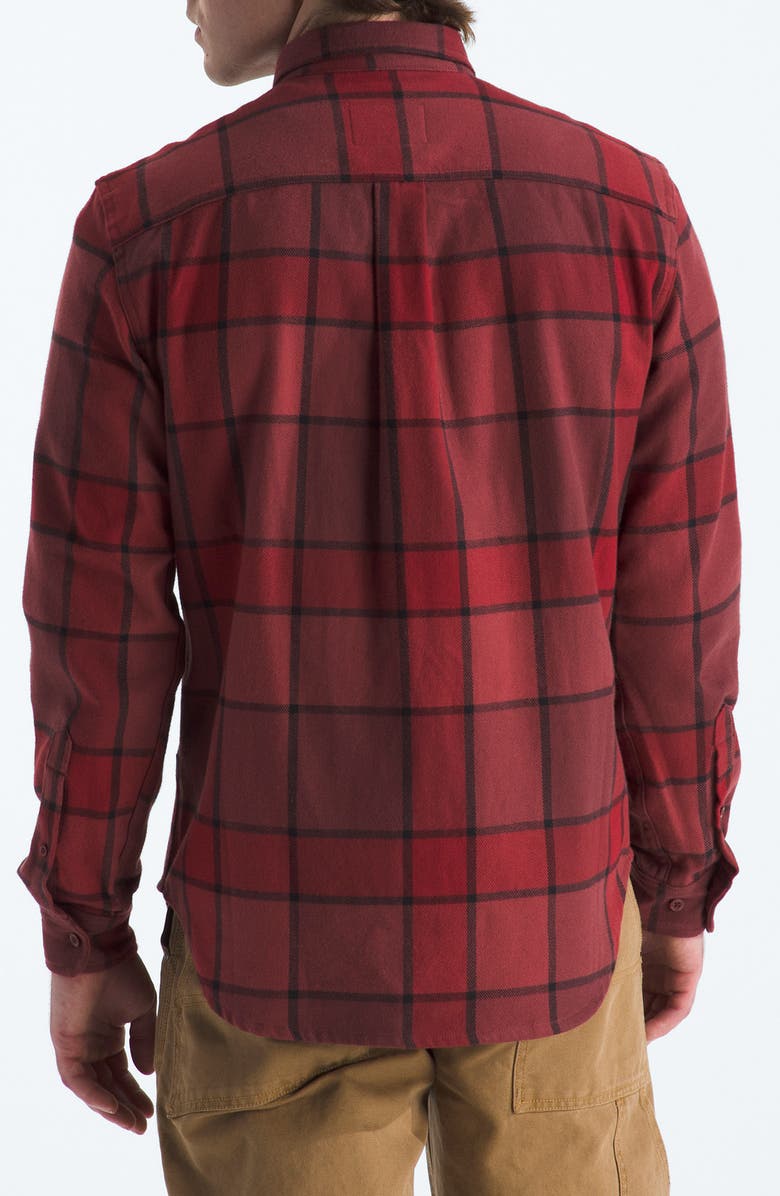 The North Face Arroyo Plaid Cotton Flannel Button-Up Shirt, Alternate, color, Sumac Macro Small Plaid