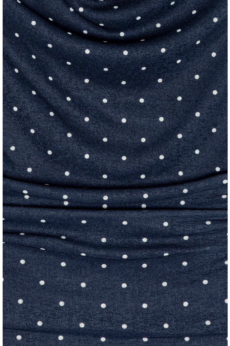 Fete Cowl Neck Tank, Alternate, color, NAVY POLKA DOTS