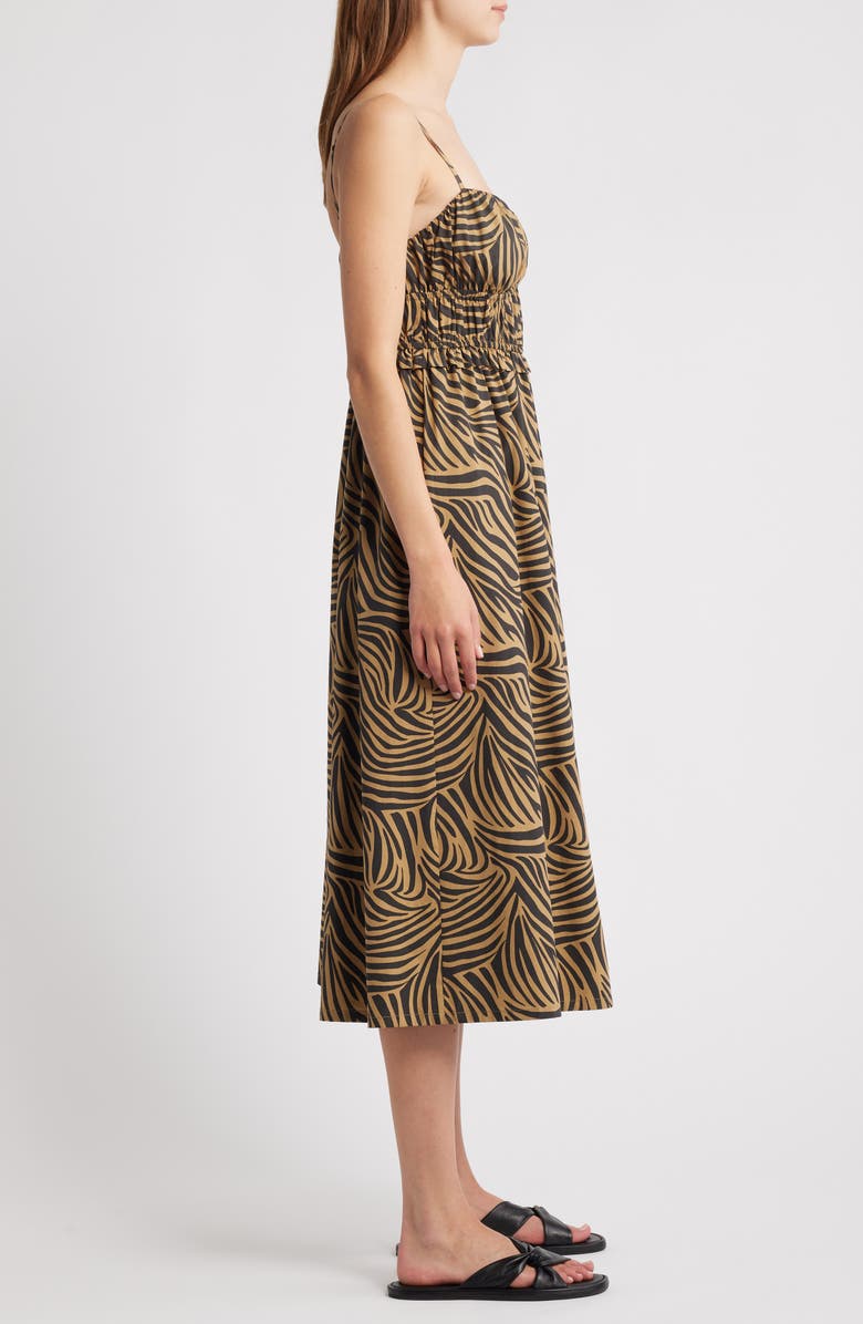 Rails Breeze Shirred Bodice Cotton Blend Sundress, Alternate, color, Cayman