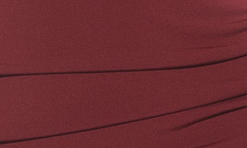 Alexia Admor Pluto Rosette Long Sleeve Dress In Burgundy