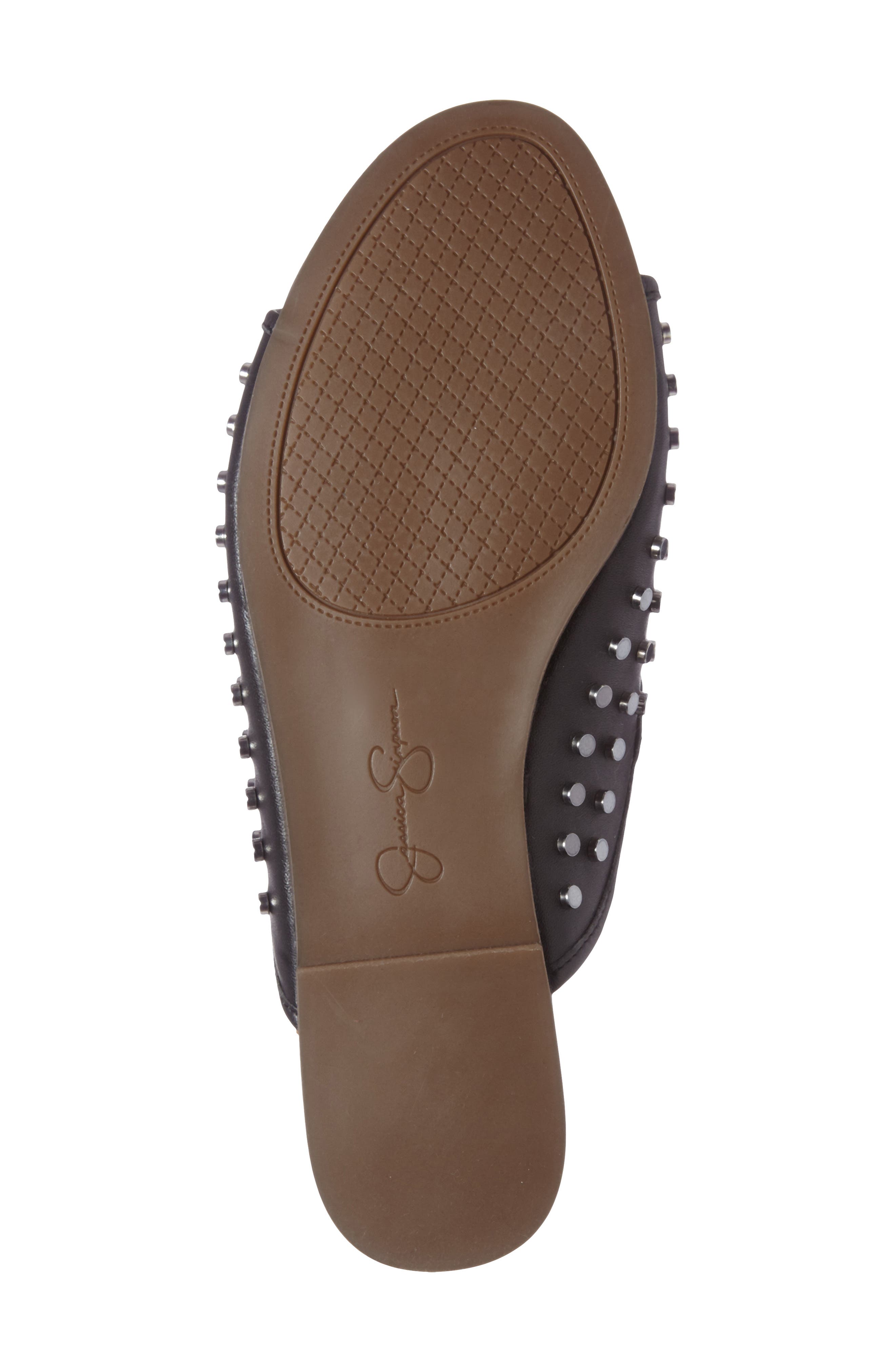Kloe Studded Slide Sandal, Alternate, color, BLACK
