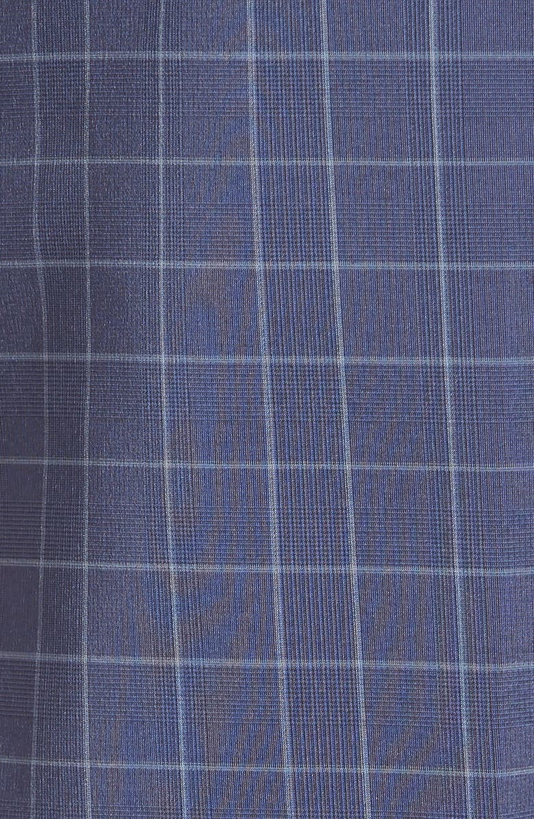 SWC Lone Cypress Pebble Beach Plaid Moisture Wicking Golf Shorts, Alternate, color, Peacoat