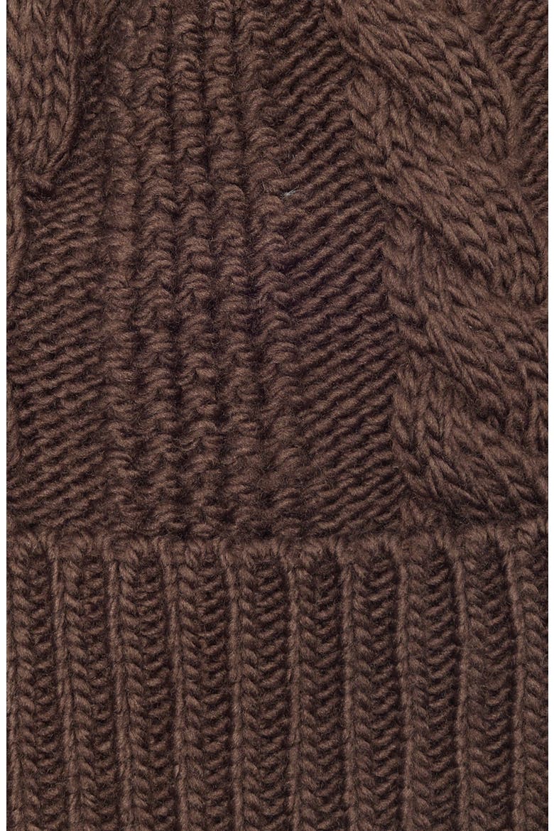 Oh Mega Faux Fur Pompom Beanie, Alternate, color, DARK CHESTNUT