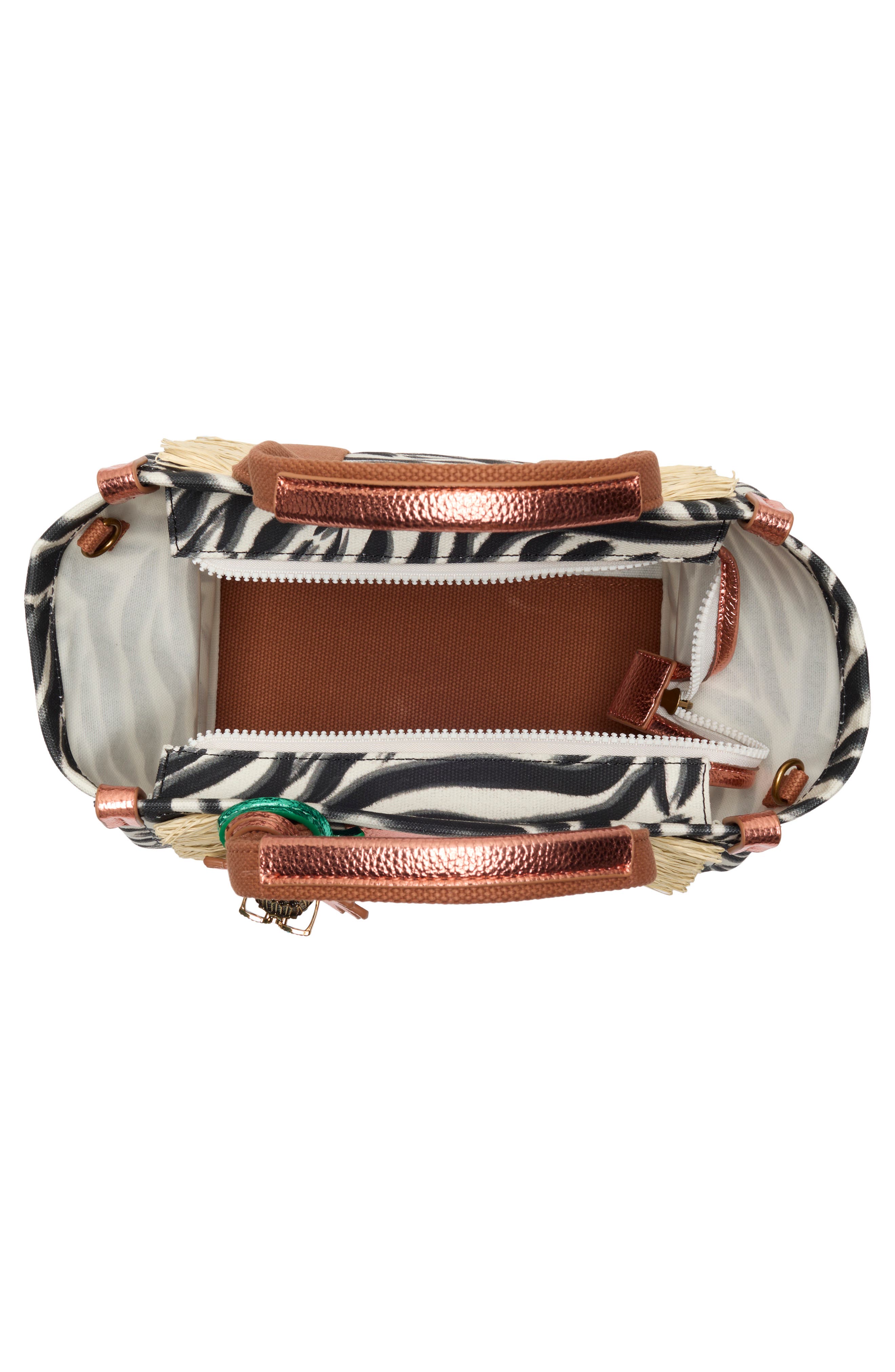 Kurt Geiger London Small Southbank Canvas Shopper, Alternate, color, Charcoal