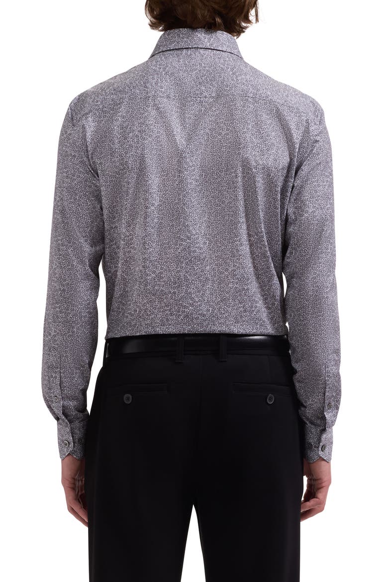 James OoohCotton® Floral Print Button-Up Shirt, Alternate, color, GRAPHITE