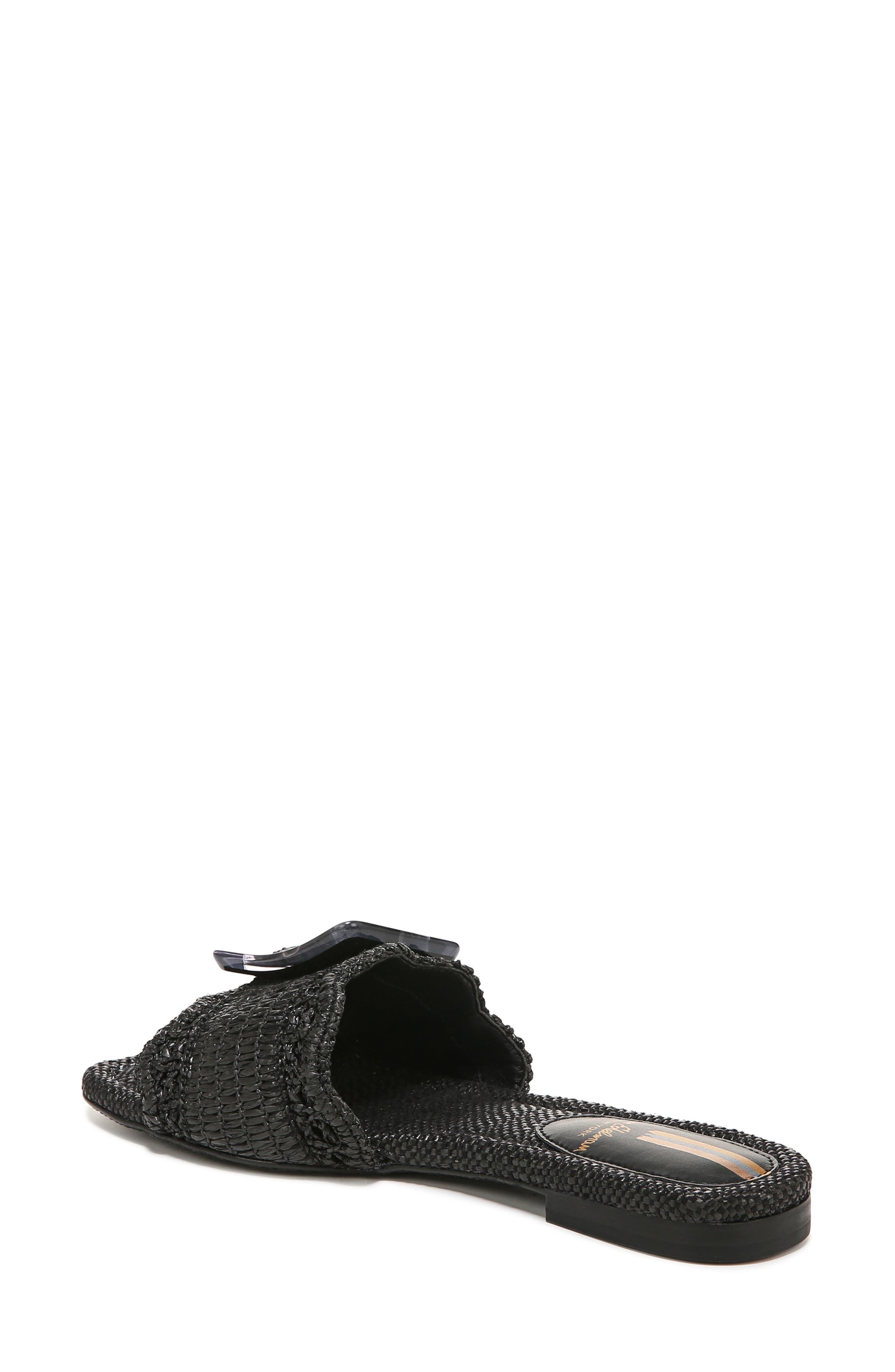 Sam Edelman Bambi Raffia Buckle Slide Sandal, Alternate, color, 