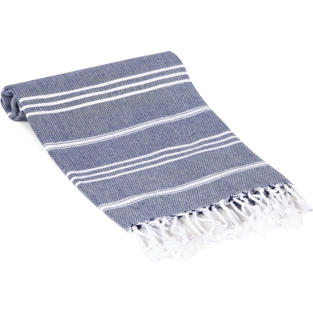 Olive And Linen Olive & Linen Bodrum Turkish Hand / Kitchen Towel In Blue