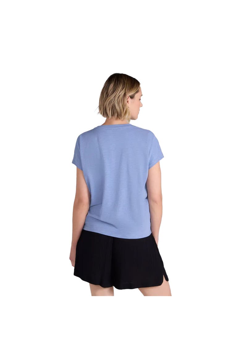 Aria Front Knot T-Shirt, Alternate, color, Blue