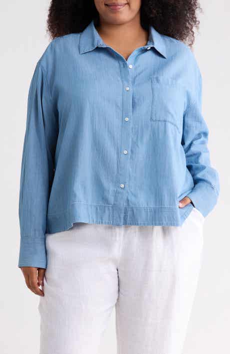 Chambray Core Button Front Shirt