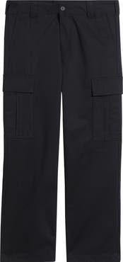 BOSS x Beckham Pago Navy Flat Front Cotton Twill Cargo Pants
