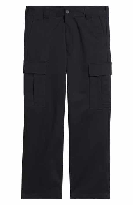 BOSS x Beckham Pago Navy Flat Front Cotton Twill Cargo Pants
