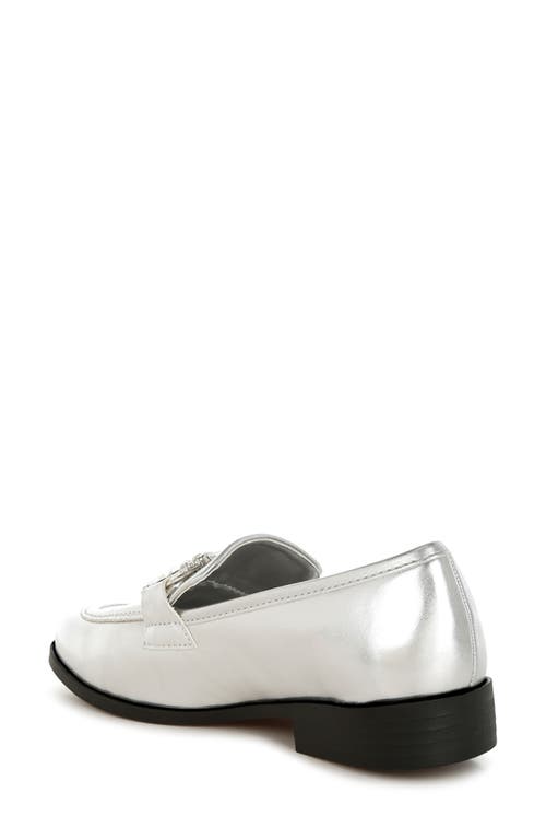 Rag & Co Dendron Bit Loafer In Silver