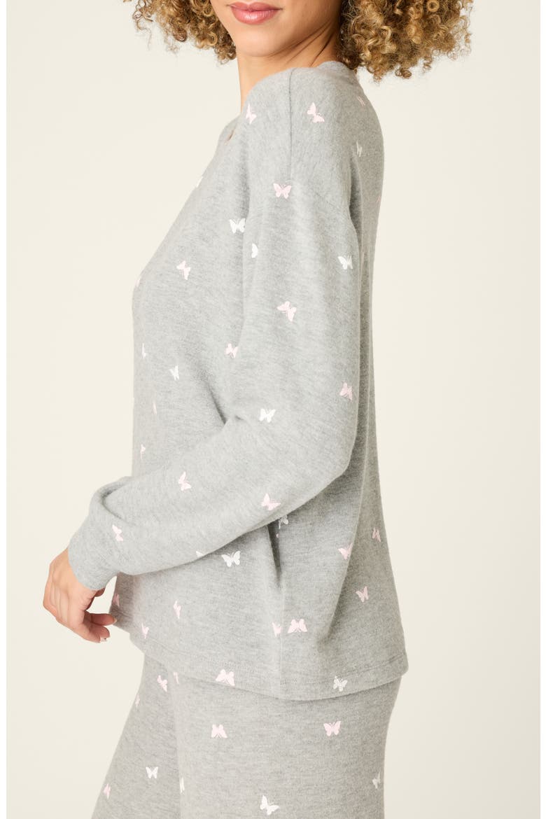 Peachy Mix & Match Pajamas, Alternate, color, HEATHER GREY