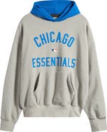 Fear of God Essentials MLB Cubs Sport Fit Cotton Graphic Hoodie