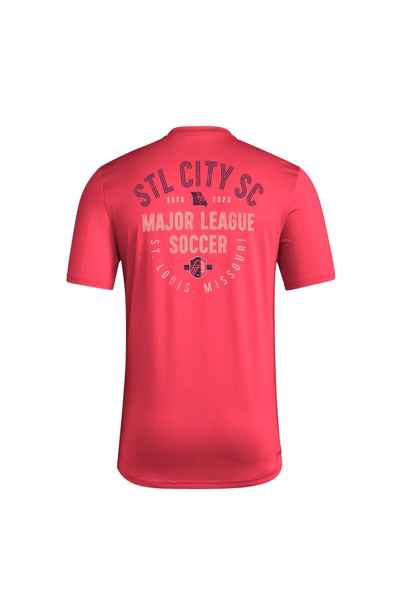 adidas Men's adidas Red St. Louis City SC Local Stoic AEROREADY T-Shirt, Alternate, color,
