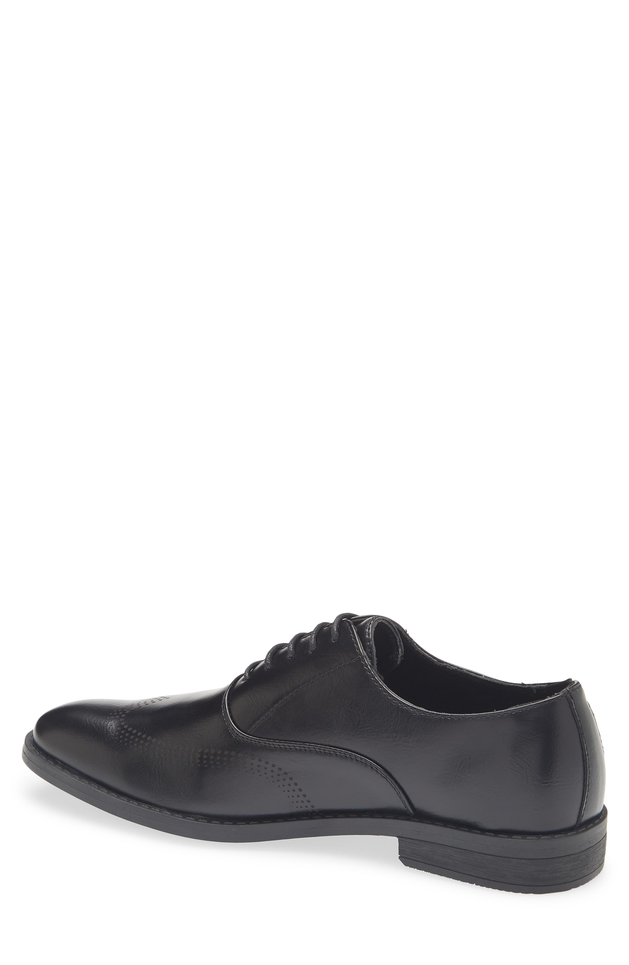 GEOFFREY BEENE Faux Leather Oxford, Alternate, color, Black