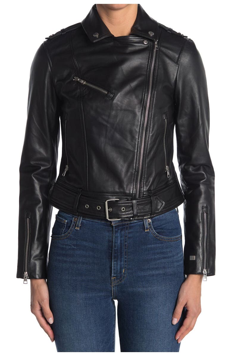 Soia & Kyo Leather Moto Jacket, Alternate, color, 