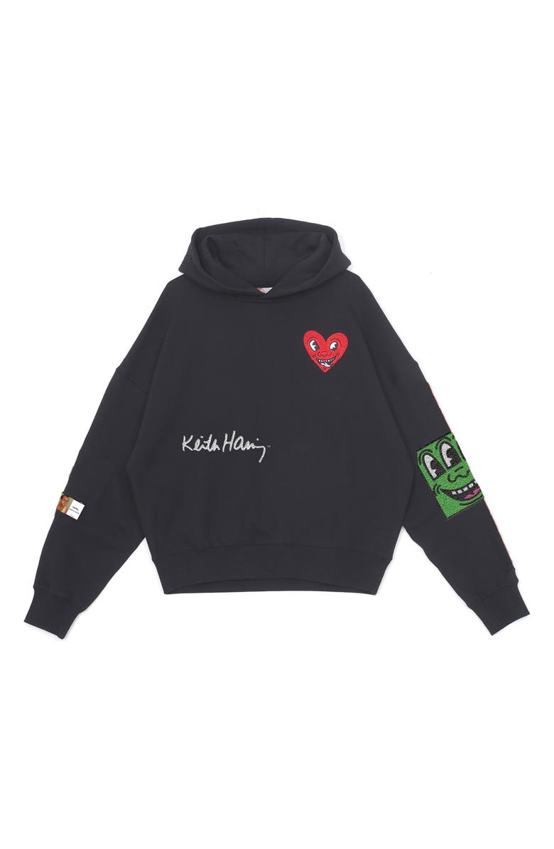 JUNGLES x Keith Haring<sup>™</sup> Embroidered Hoodie, Main, color, 