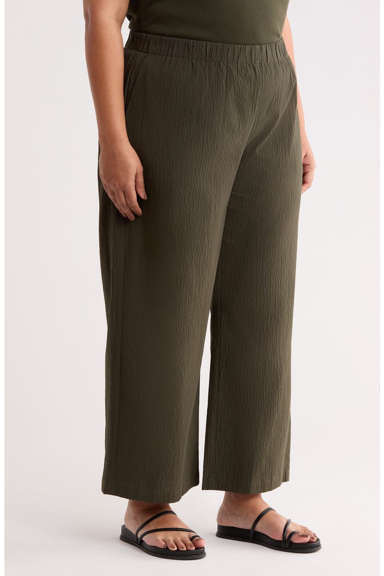 Wide Leg Ankle Pants, Alternate, color, SEAWEED